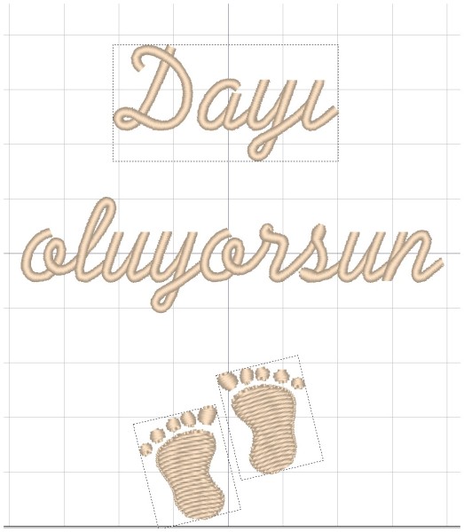 Windel mit Wunschtext